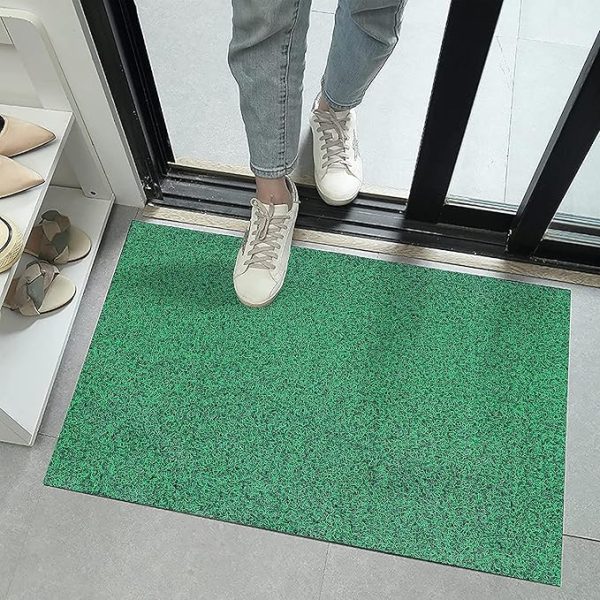 Mat for Home Entrance, Mat for Bedroom Kitchen,, Door Mat, Bath Mat, (40 x 60 CM, Green )