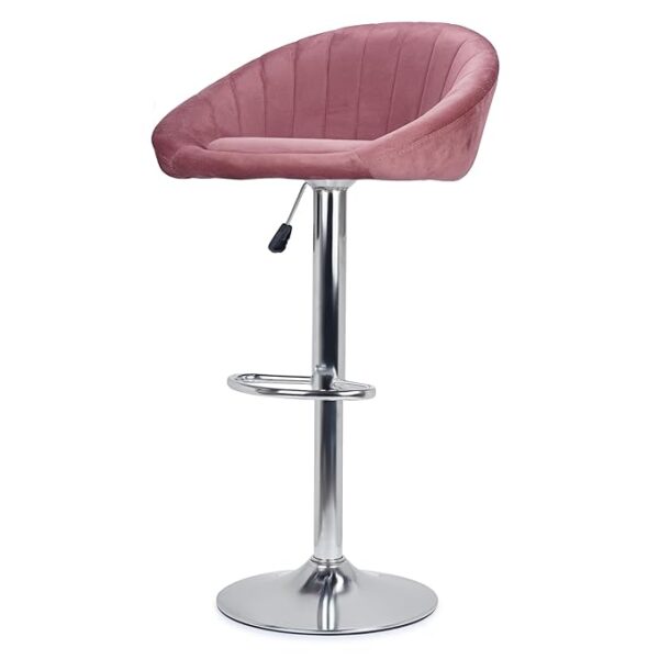 Mini Bar Chair for Breakfast Dining Stool Kitchen Island Counter Bar Stools Velvet Exterior